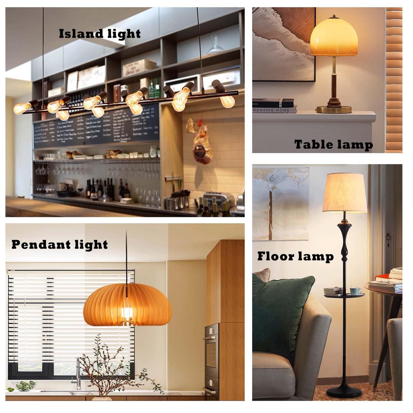 FLMAMT A19 LED Bulbs Edison Vintage Light Bulbs Dimmable, 25 Watt Equivalent 2700K Warm White 250LM Amber Glass Light Bulb for Home Lighting, E26