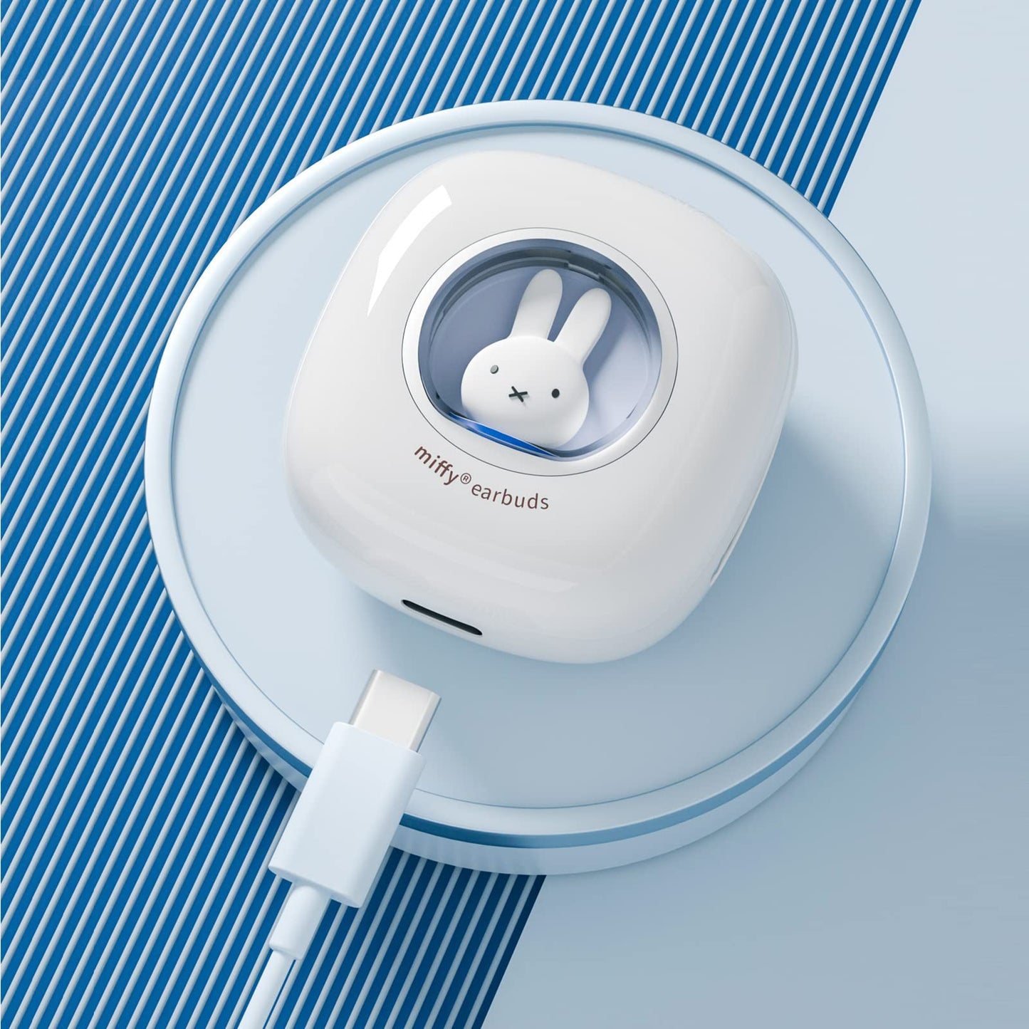 Miffy Bluetooth Wireless Earbuds Headset (Blue)