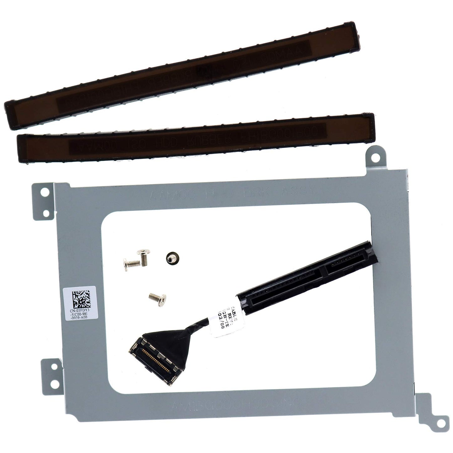 Deal4GO SATA Hard Drive Cable DC02C00BL00 XDYGX w/HDD Caddy Carrier 3FDY3 Replacement for Dell XPS 15 9550 9560 9570 Precision 5510 5520 5530