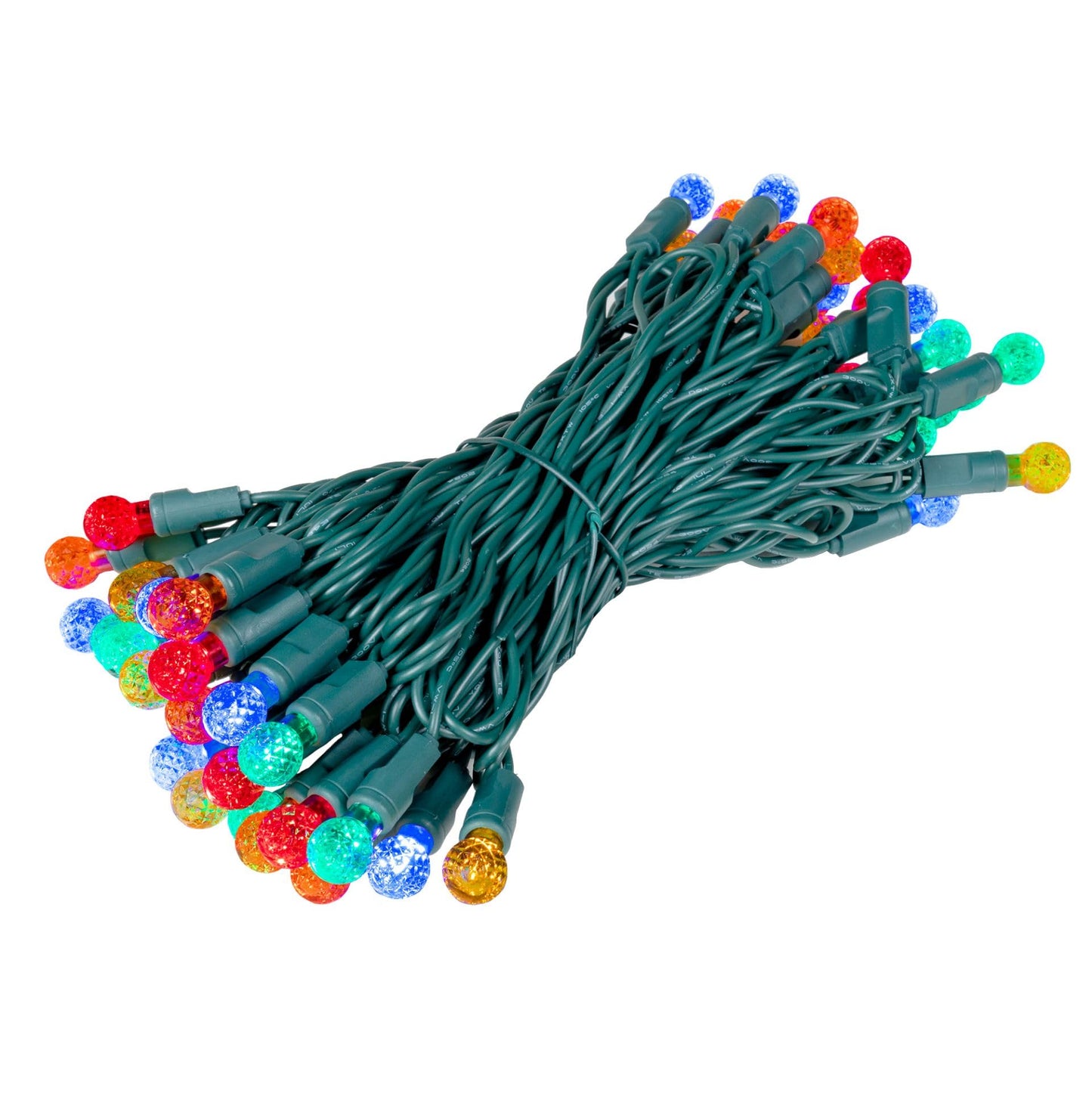 Novelty Lights 25FT 50 LED G12 Christmas String Lights, Tree Lights Indoor Outdoor Commercial Grade LED Mini Light Set with 40,000 Hours Rating