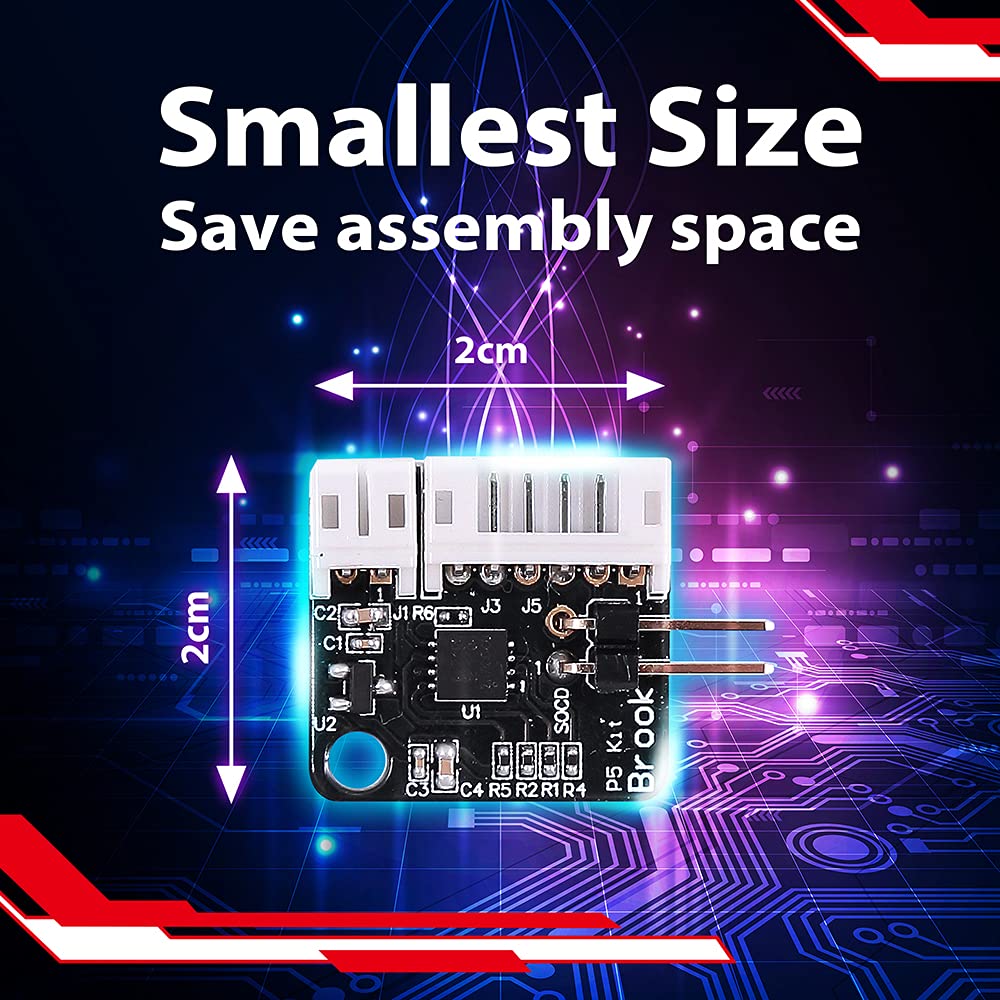 Brook UFB-UP5 Universal Fighting Board Upgrade Kit For PS5 Fighting Games - Small Size PCB Compatible with PS5 Wafer Connector included