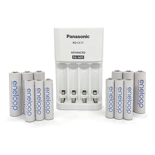 Eneloop Panasonic K-KJ17MBS66A Power Pack; 6AA, 6AAA Rechargeable Batteries and Advanced CC17 Battery Charger