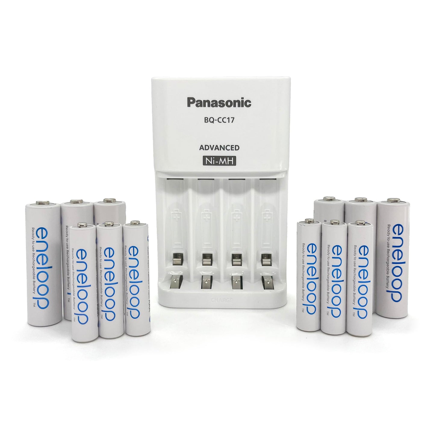 Eneloop Panasonic K-KJ17MBS66A Power Pack; 6AA, 6AAA Rechargeable Batteries and Advanced CC17 Battery Charger