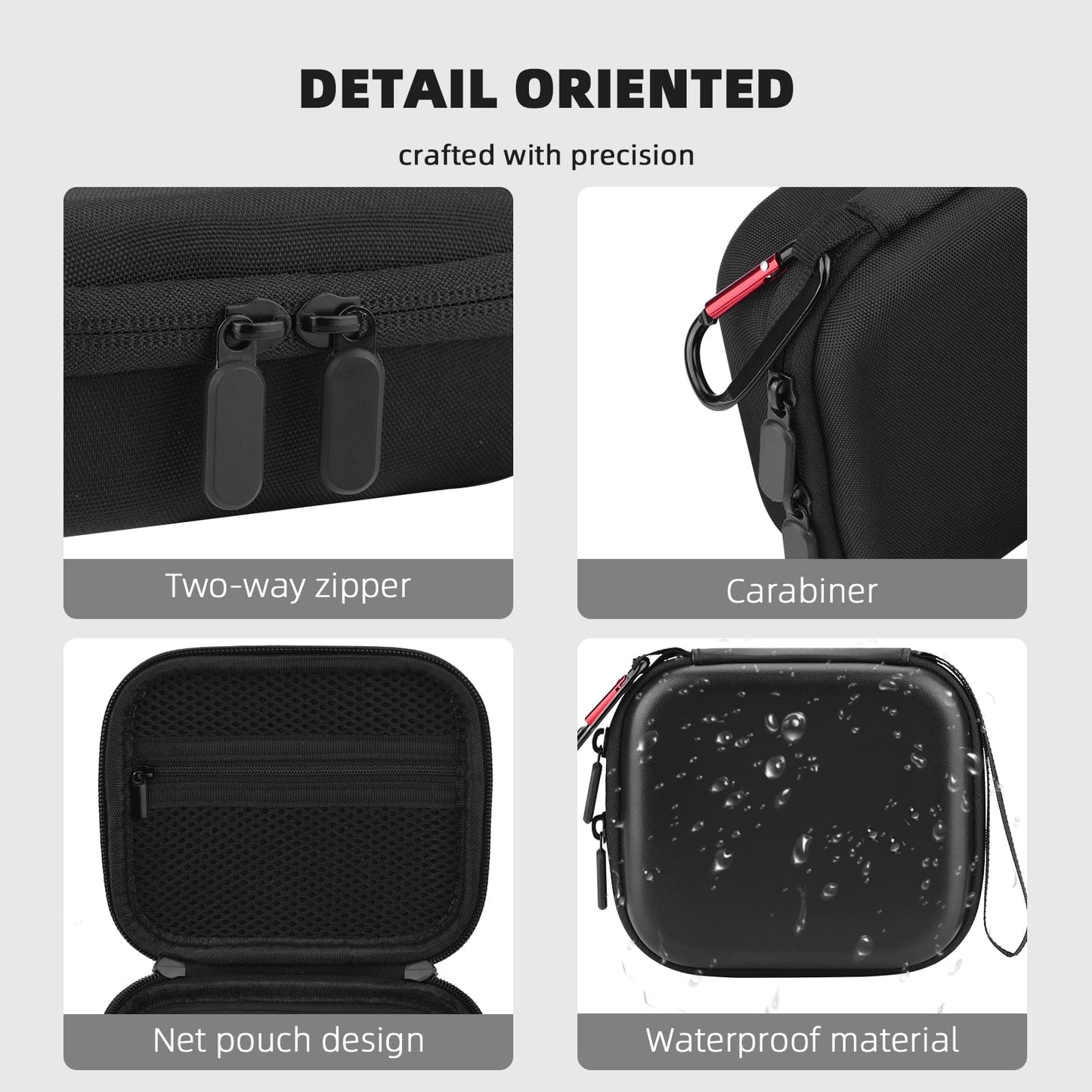 BRDRC Carrying Case for Insta 360 GO 3S / GO 3 Accessories, Storage Bag Protective Case Hard Shell Cover for Insta360 GO 3S / GO3 Vlogging Action