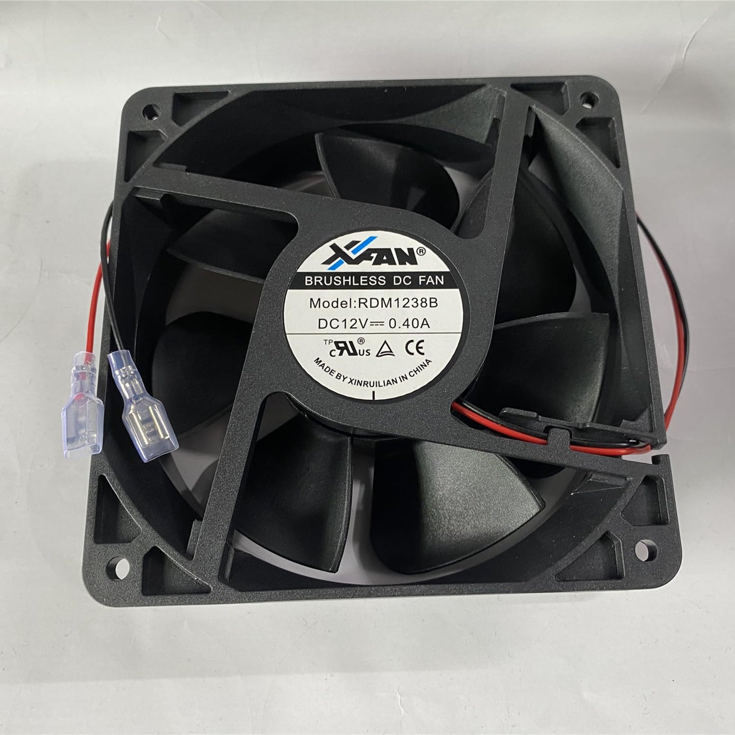 Qideyipe RDM1238B Refrigerator External DC Fan for RDM1238B DC12V 0.40A 12CM 12038 2-Wire Cooling Fan
