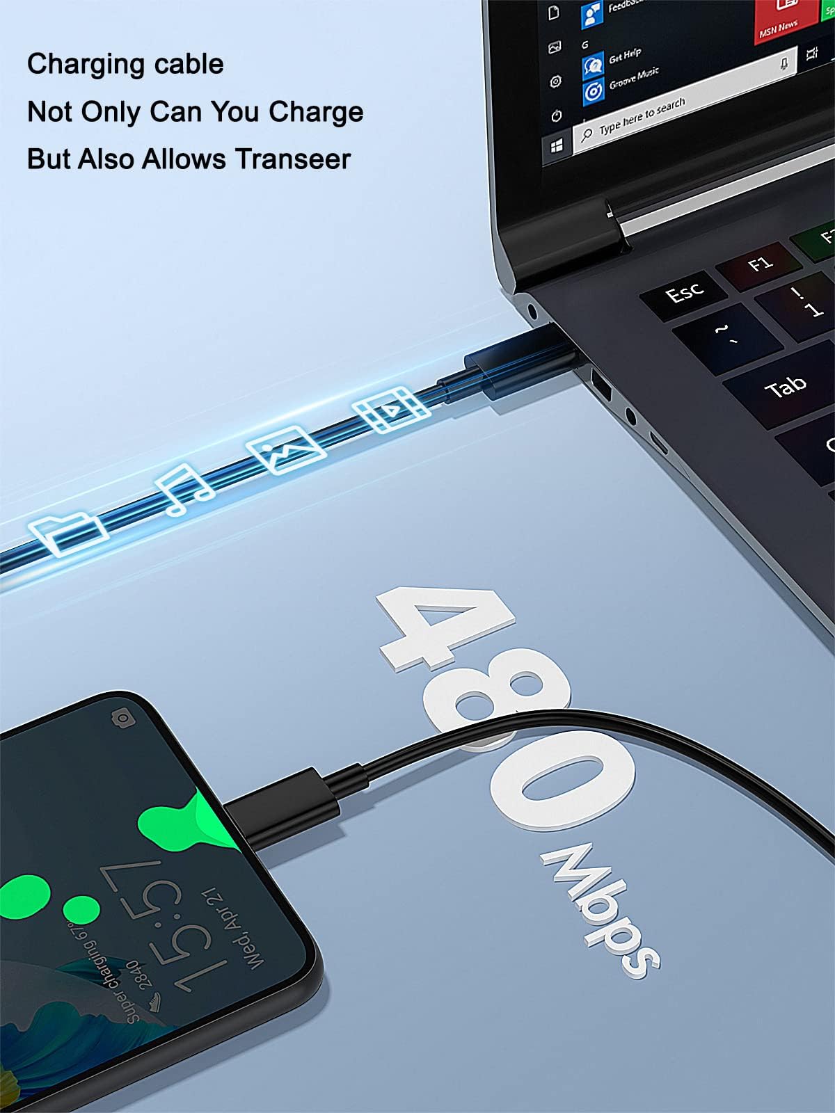TSKYBEAR Compatible with 45W USB-C Samsung Super Fast Charger Type C, Compatible with Samsung Galaxy S25/S25+/S24/S24+/S23 Ultra/S23+/S22/S21