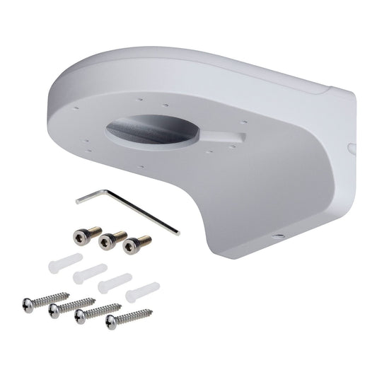 PFB203W Water-Proof Aluminum Alloy Wall Mount Bracket for Dome and Eyeball IP Camera, White, Pack of 1