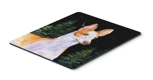 Caroline's Treasures SS8495MP Starry Night Ibizan Hound Mouse Pad, Hot Pad or Trivet for Home Office Gaming Working Computers Laptop Mouse
