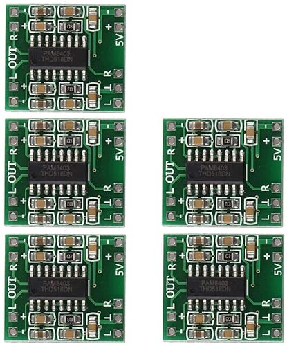 HiLetgo 5pcs PAM8403 2X 3W Mini Digital Power Amplifier Board AMP Class D 2.5-5V Input