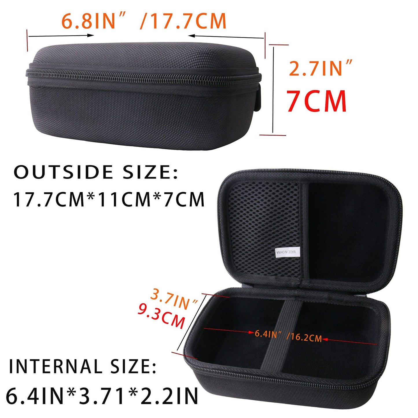 JINMEI Hard EVA Carrying Case Compatible with FEELWORLD FW568 5.5 inch DSLR Camera Field Monitor Video Storage case.