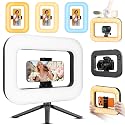 Smartphone Ring Selfie Light Kit Handheld LED Mobile Video Stabilizer Fill Lighting Rig Lights Built-in 8000mAh Battery Rechargeable for Phone Camera