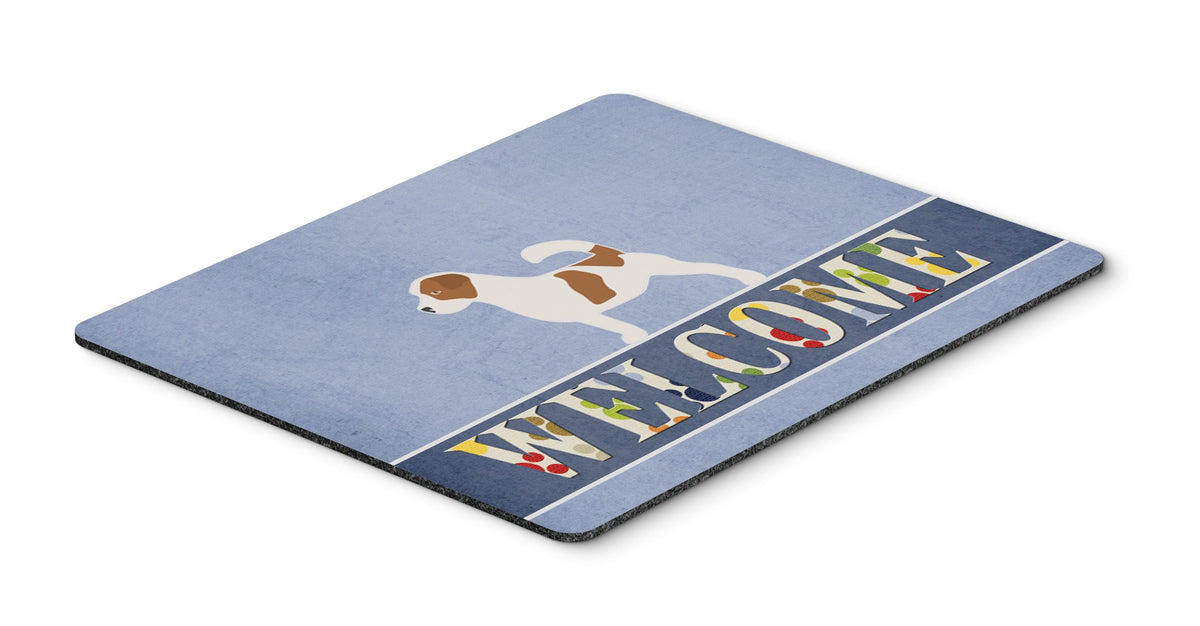 Caroline's Treasures BB5511MP Jack Russell Terrier Welcome Mouse Pad, Hot Pad or Trivet for Home Office Gaming Working Computers Laptop Mouse