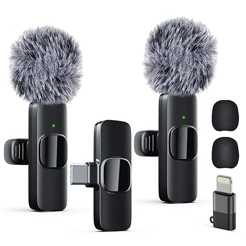 Labstandard Professional Wireless Lavalier Lapel Microphone for iPhone, iPad, mini Video Recording Mic forInterview Video Podcast Vlog