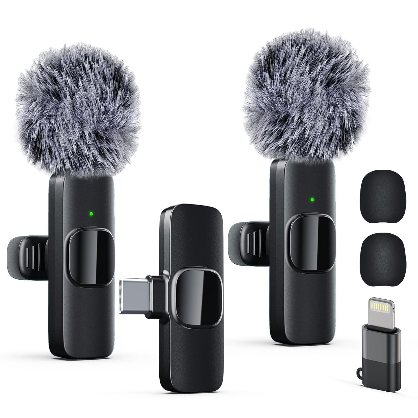 Labstandard Professional Wireless Lavalier Lapel Microphone for iPhone, iPad, mini Video Recording Mic forInterview Video Podcast Vlog