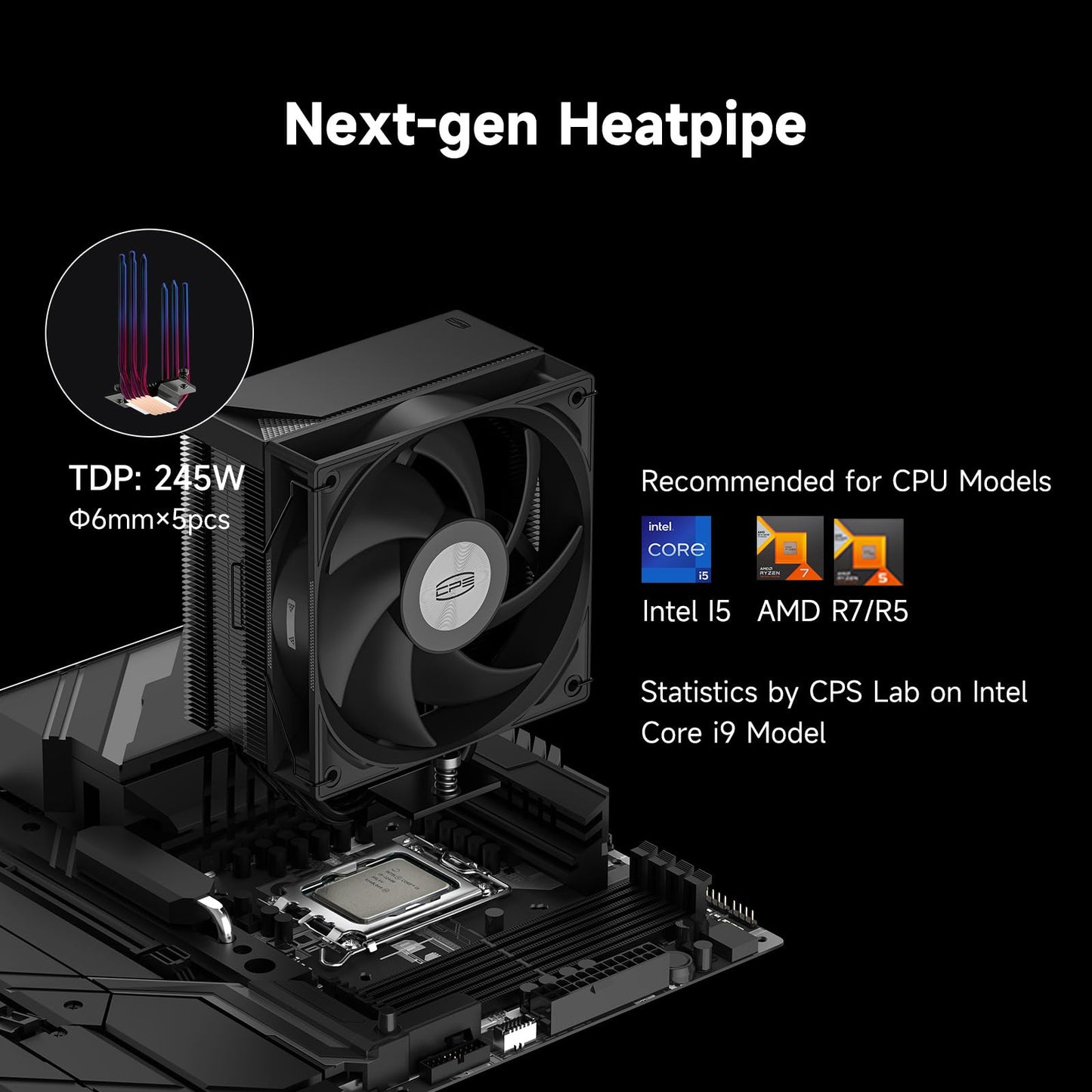 PCCOOLER CPU Cooler 620 BK