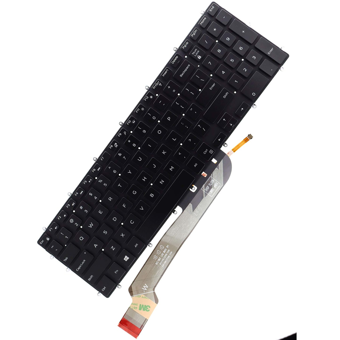 Deal4GO US Laptop Backlit Keyboard 3NVJK GDXT4 for Dell Inspiron 5565 5567 5570 5575 5587 5765 5767 5770 5775 7566 7567 7568 7577 7588 7773 7778 7779