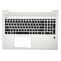 RenBang Tech Replacement for HP Probook 450 455 G6 450 455R G7 Laptop Upper Case Palmrest with Non-Backlit Keyboard Assembly L45091-001 Sliver