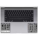 TEACHUCOMP Keyboard Shortcuts Sticker for Mac OS Plus Microsoft Word and Excel (for Mac/MacBook) Training Aid Cheat Sheet-Vinyl, Laminated, No-Residue