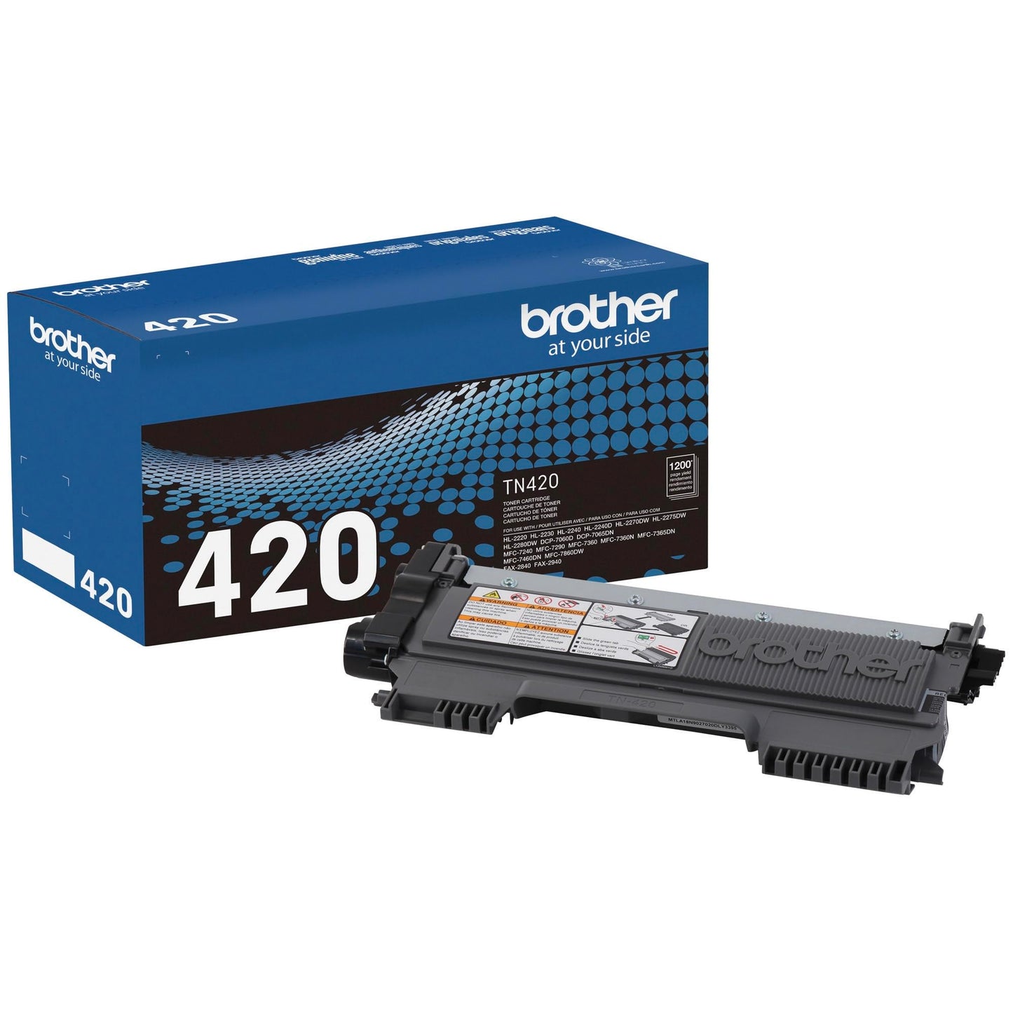 Brother Genuine TN420 Mono Laser Toner Cartridge, Black