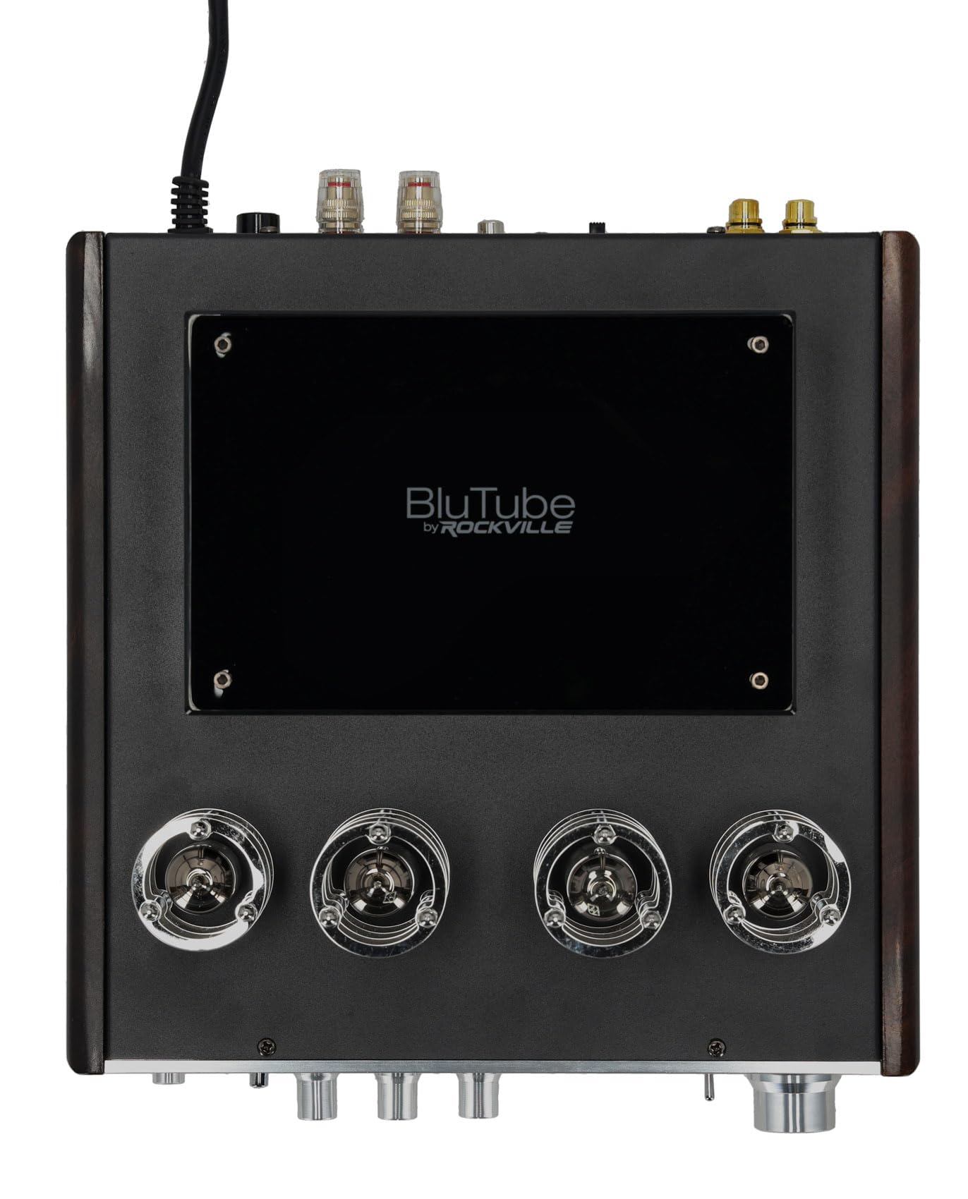 Rockville BluTube DK Audiophile Tube Amplifier with Bluetooth, 35Wx2 RMS @ 4 Ohm, HDMI/Optical/Coaxial Inputs, Sub Output, USB, RCA, VU Meter