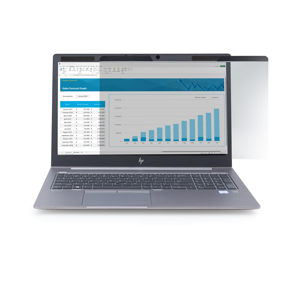 StarTech 14in 16:9 Magnetic Laptop Privacy Screen, TAA, Computer