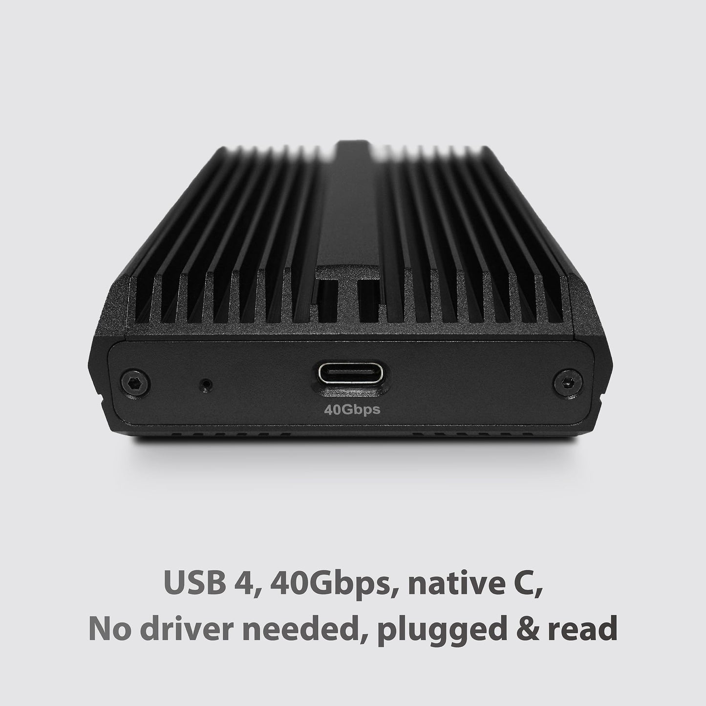 Vantec NexStar SX, USB 4, 40Gbps, M.2 NVMe Enclosure, USB C (NST-M240C4)