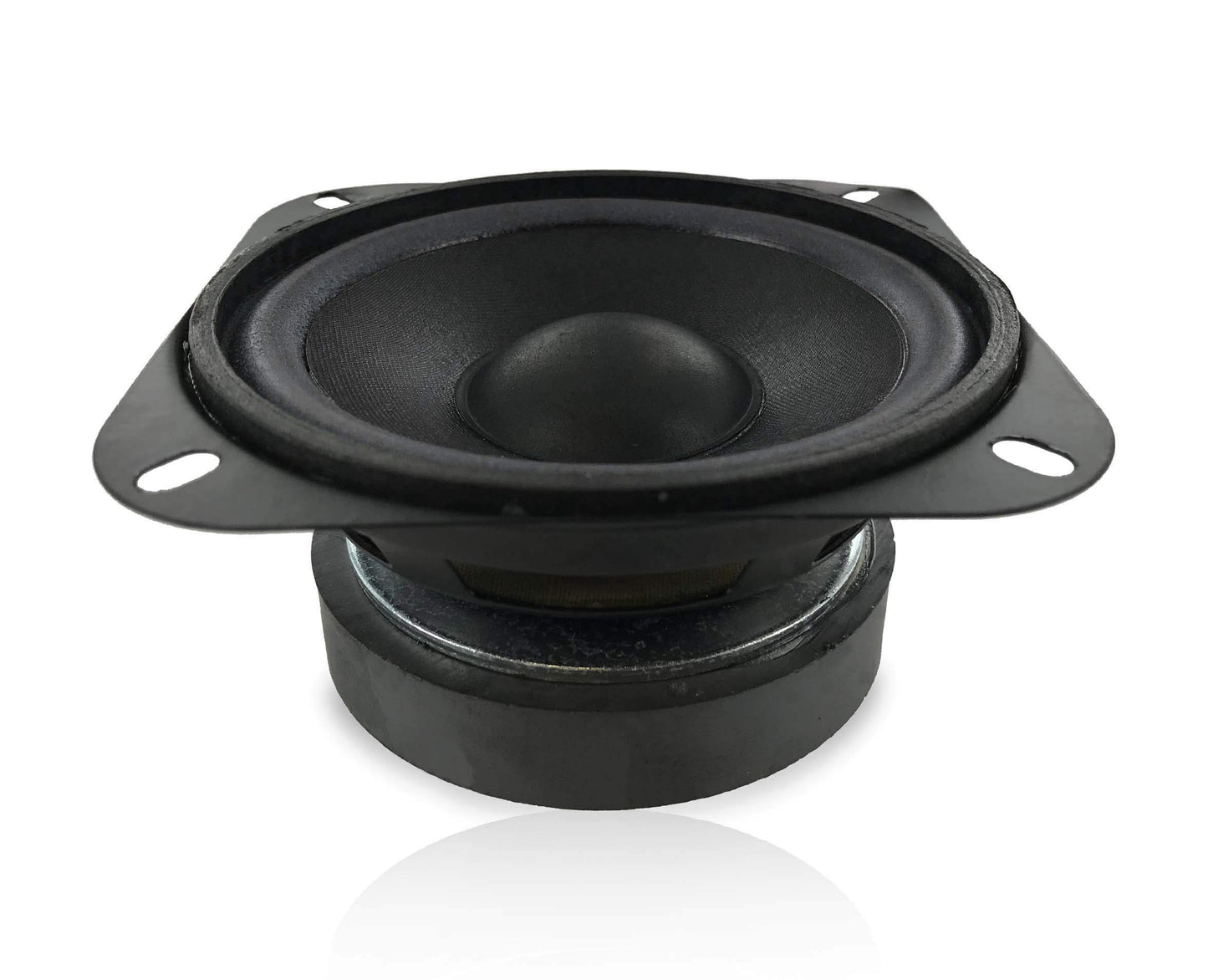 MIYAKO USA (TS-416 4" Professional Grade Replacement for Speaker 50 watts Power at 4 ohms 10oz Magnet Round Speaker for Repairs Black (1 Pair)