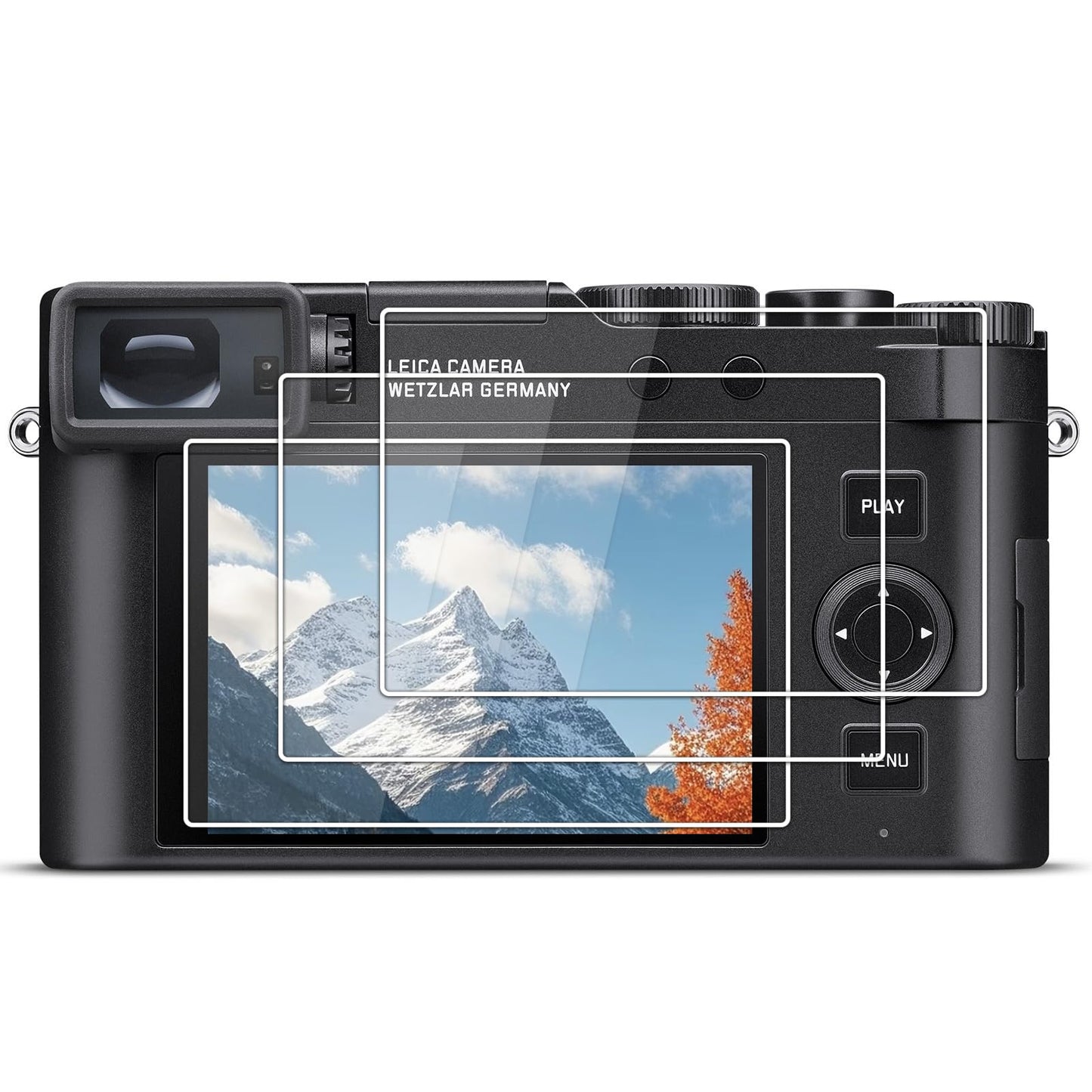 kinokoo Screen Protector for Leica D-LUX 8 /D-LUX 7 Digital Camera, 0.25mm 9H Hardness Tempered Glass Film D LUX8 D LUX 7 D-LUX Type 109 /C-LUX/V-LUX