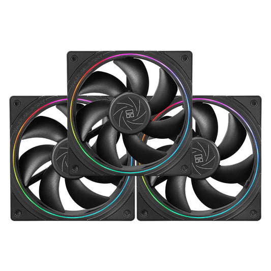 Thermalright TL-S12 CPU Fan 120mm case Cooler Fan, ARGB 5V 3-pin and 4-pin PWM Silent Computer Fan, fine Aperture Light Effect for case CPU Liquid