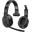 COSMUSIS Trucker Bluetooth Headset, Wireless Headsets with Noise Cancelling Microphone, Long Battery Life Bluetooth Headphones with Detachable…