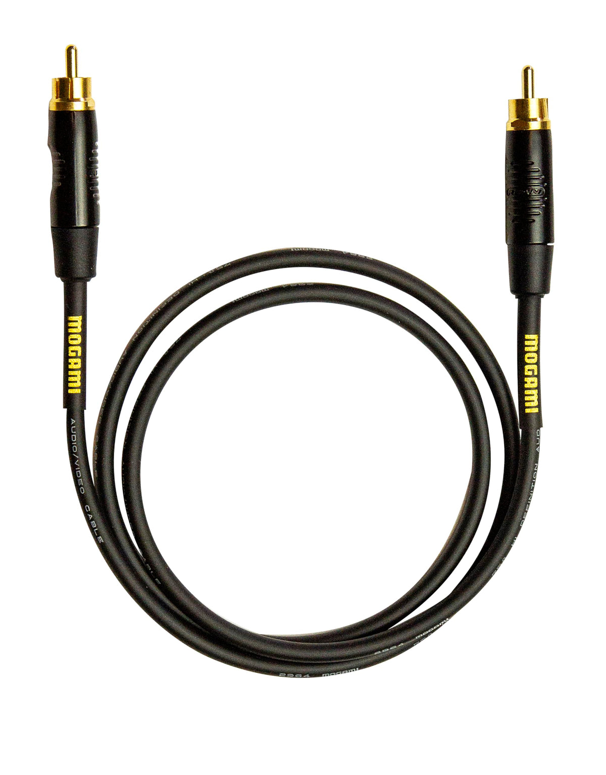 Mogami GOLD 3.5-2RCA-20 Stereo Audio Y-Adapter Cable, 3.5mm TRS Plug to Dual RCA Plugs, Gold Contacts, Straight Connectors, 20 Foot