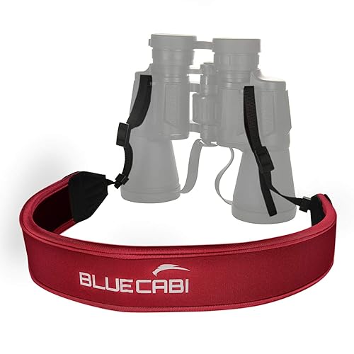 BlueCabi Neoprene Neck Shoulder Strap for Cameras and Binoculars - Comfortable Adjustable Fit for Men and Women with Anti Slip Material - Lightweight
