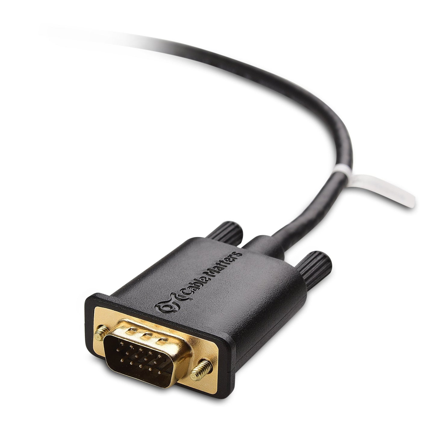 Cable Matters Mini DisplayPort to VGA Cable (Mini DP to VGA Cable) in Black 6 Feet - Thunderbolt and Thunderbolt 2 Port Compatible