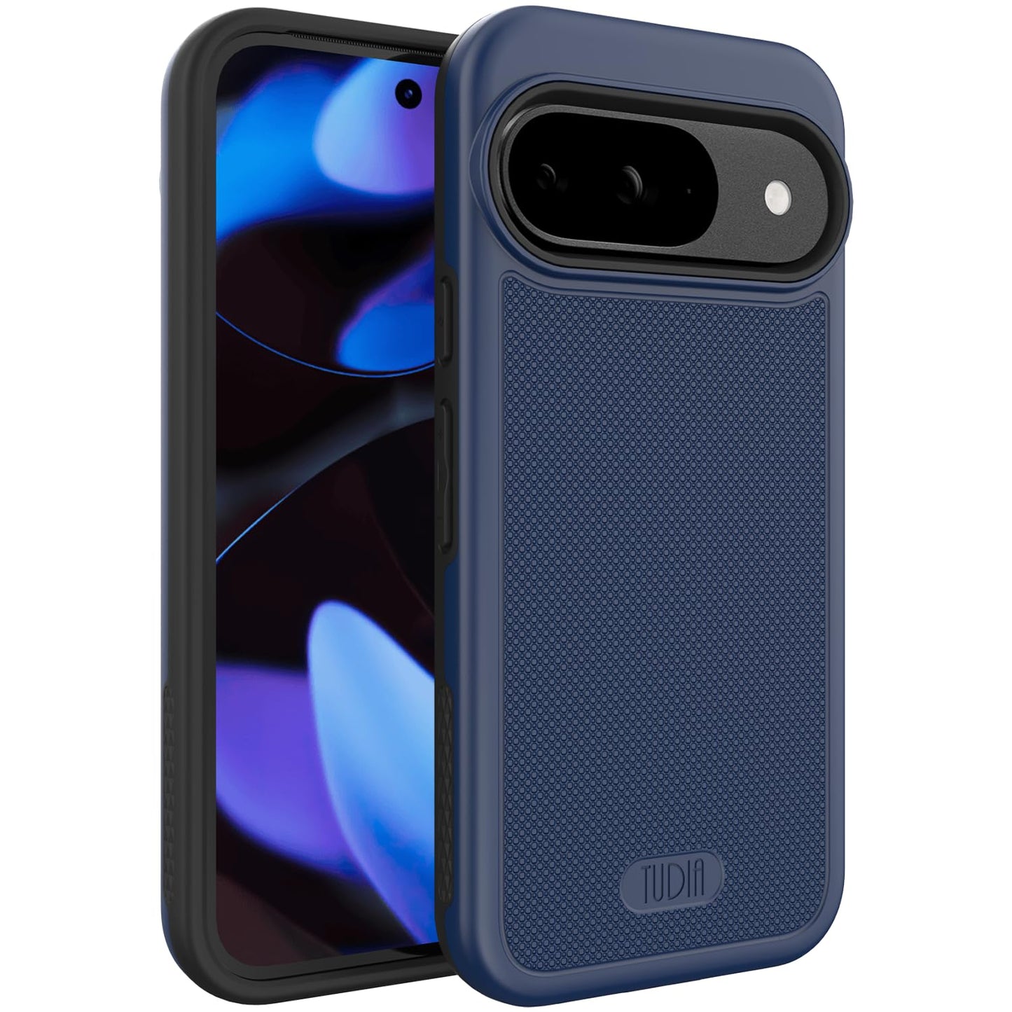 TUDIA MergeGrip Cases for Google Pixel 9 and Pixel 9 Pro Case (2024) - [Military Grade Drop Tested] Dual Layer Shockproof Slim Tough Non-Slip Heavy