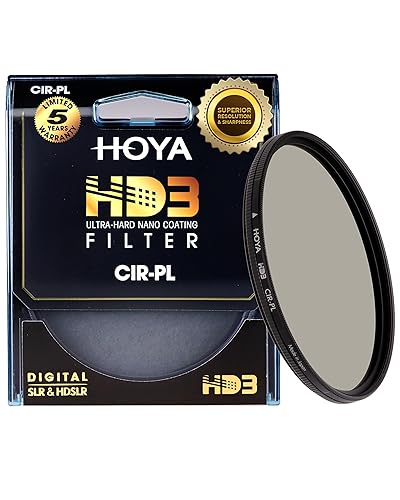 Hoya HD3 HRT Circular Polarizer - 55mm - Re-Certified for 100MP+ Cameras with Ultra-Hard Nano Coating Technology and High Rate Transmission Film