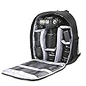 Docooler Grey Backpack - Waterproof Camera Bag, Small DSLR Camera Backpack with Customizable Interior, for Canon Sony - 33 * 26.5 * 12.5cm / 12.99 *