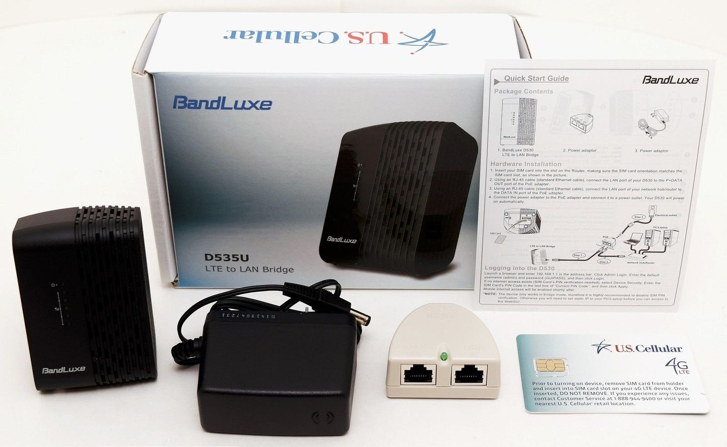 US Cellular BandLuxe D535U LTE to LAN Bridge 3G Bandwidth connect POS