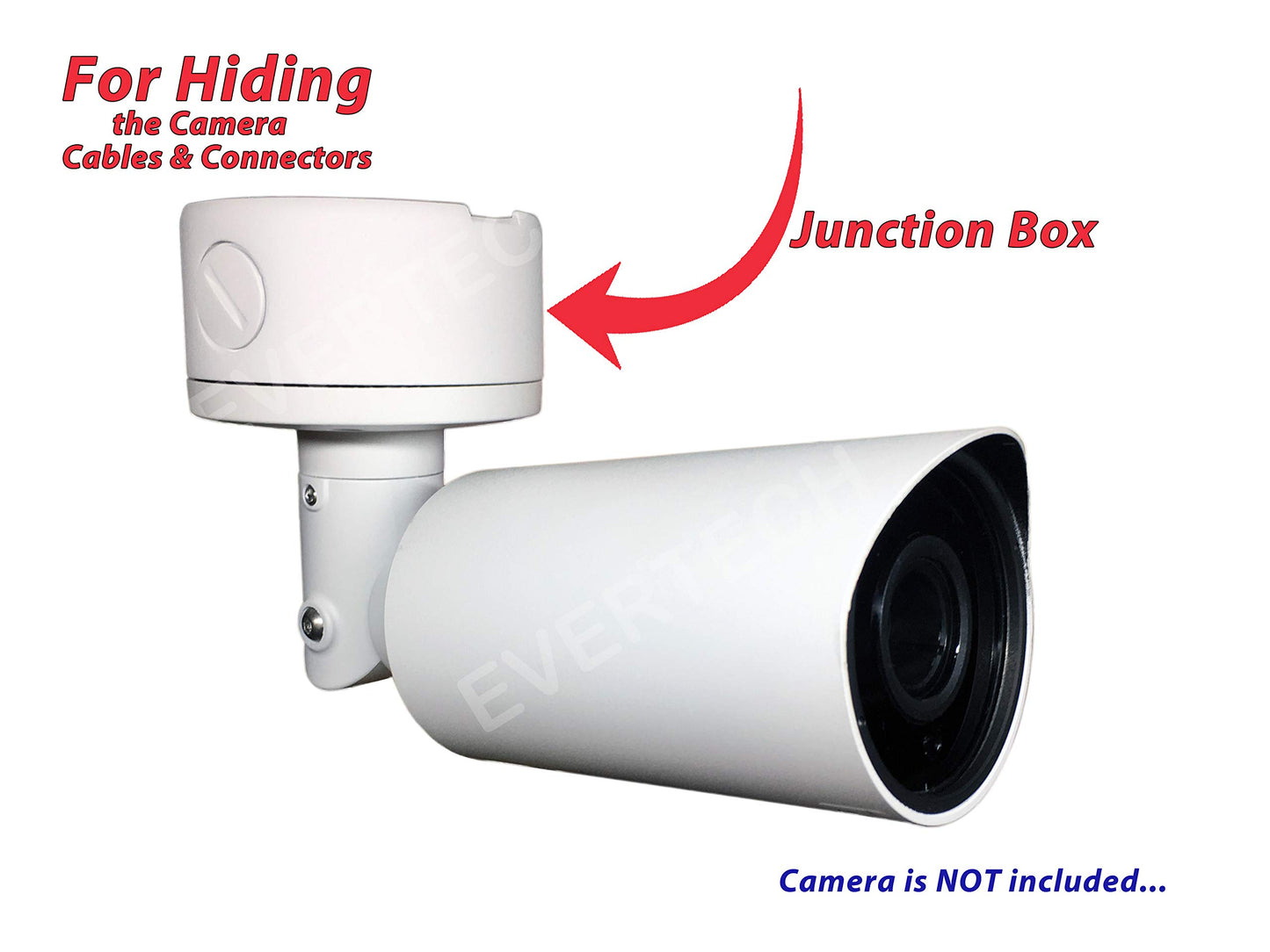 Evertech 4 Pcs. 3.75" Camera Mounting Base Junction Outlet Box for Eyeball/Turret/Dome and Bullet CCTV Security Cameras