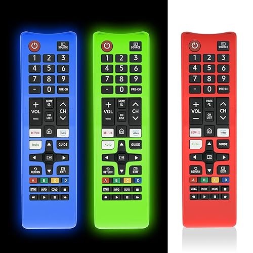 [3 Pcs] Protective Cover for Samsung TV Remote, Silicone Protective Case Compatible with Samsung Smart TV Remote BN59-01301A Bn59-01315A Bn59-01199F