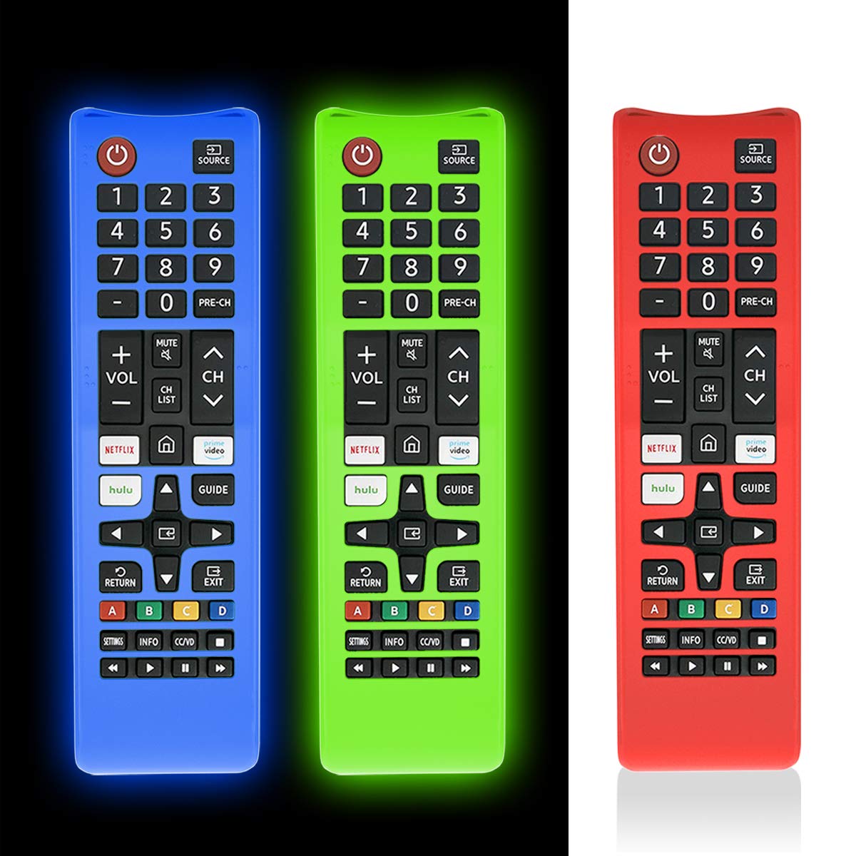 [3 Pcs] Protective Cover for Samsung TV Remote, Silicone Protective Case Compatible with Samsung Smart TV Remote BN59-01301A Bn59-01315A Bn59-01199F