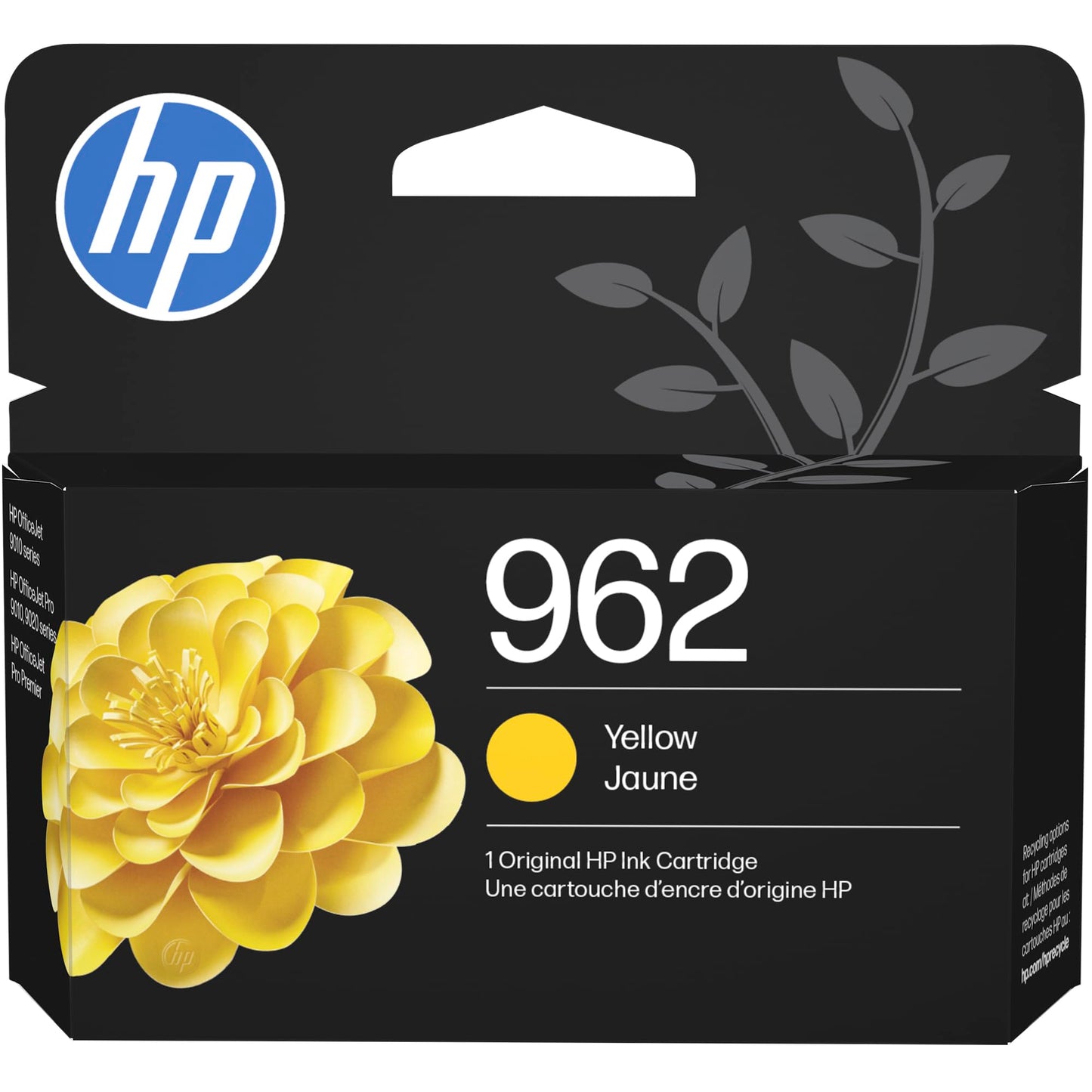 HP 962 Yellow Ink Cartridge | Works with OfficeJet 9010, Pro 9010, 9020 | Eligible for Instant Ink | 3HZ98AN