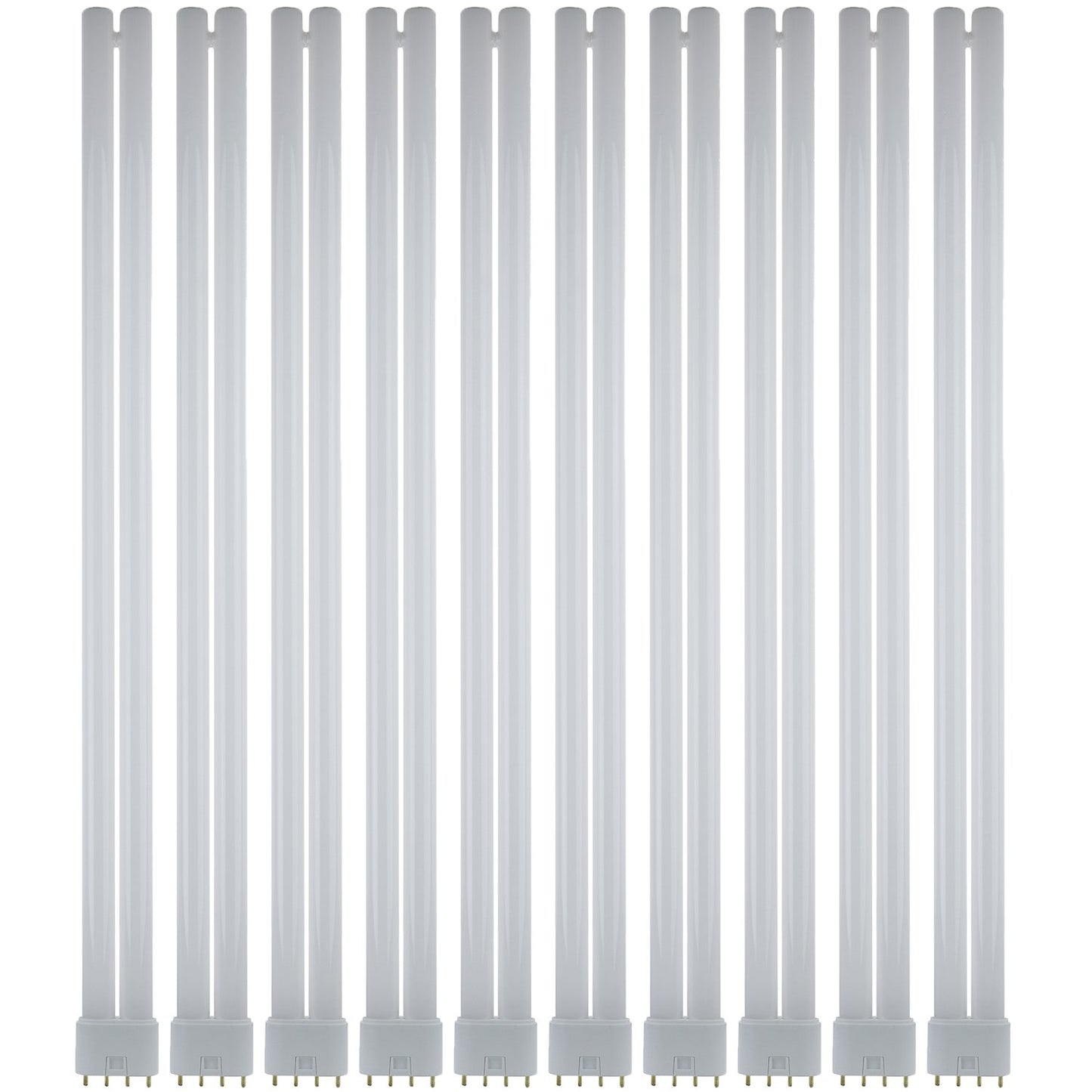 Sunlite FT40DL/841 Twin Tube Compact Fluorescent Lamp, FT 4-Pin, 40 Watts, 3150 Lumens, 4100K Cool White, 4-Pin (2G11) Base, ROHS Compliant, 10 Pack