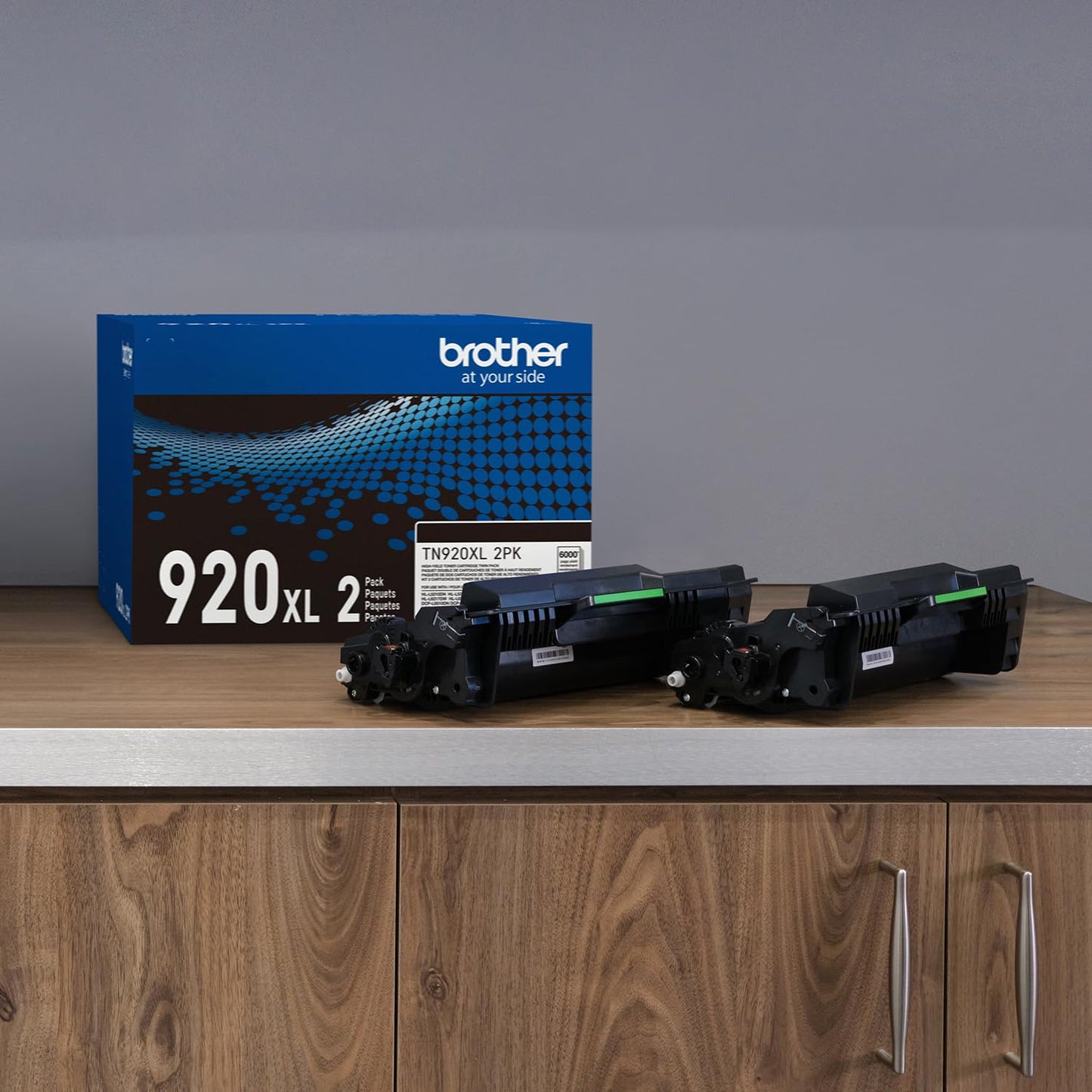 Brother Genuine TN920XL High-Yield Black Toner Cartridge 2-Pack for Professional Business Laser Printers, 12,000 Pages per Cartridge, Compatible