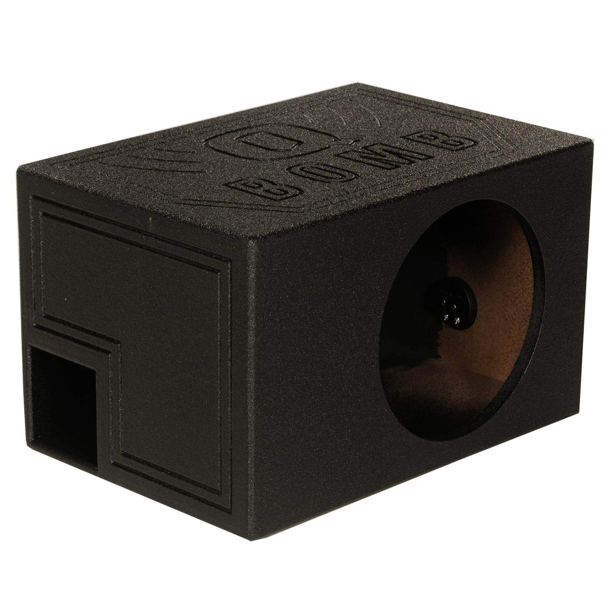 QPower QBOMB8VL-SINGLE Single 8-Inch Vented Side-Ported Subwoofer Box