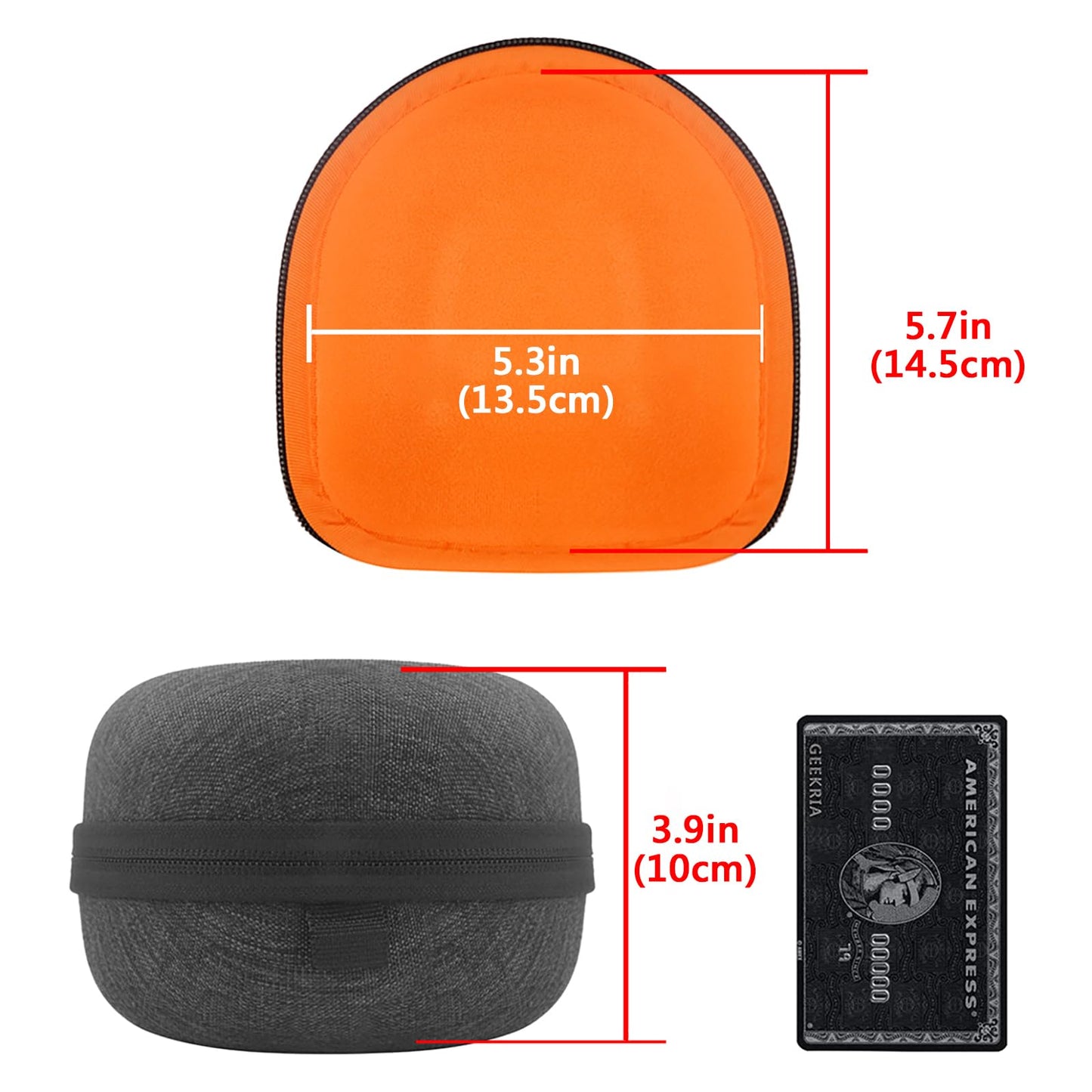 Geekria Shield Case Compatible with Sony MDR-V6, MDR-V900HD, MDR-7506 Headphones, Replacement Protective Hard Shell Travel Carrying Bag with Cable