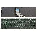 New Green Font English Backlit Laptop Keyboard (Without palmrest) for HP Pavilion Gaming 17-CD 17T-CD000 17-CD0010NR 17-CD0020NR 17-CD0030NR