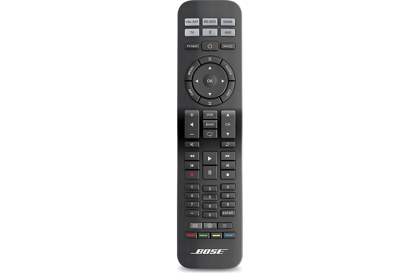 Bose RC-PWS III Universal Remote Control for Solo TV Sound Systems & CineMate Home Theater Speaker Systems (Renewed)