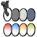 NEEWER 67mm 7 Pack ND Filter Set Compatible with Android Samsung Google Huawei Xiaomi Phone, Clip On CPL+ ND32 + Starlight + GND