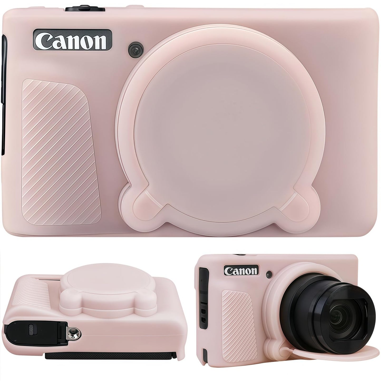 SZHSYJY Camera Case for Canon PowerShot SX740/ SX730 Digital Camera,Soft Silicone Protective Bag Removable Lens Cover,Anti-Scratch Slim Fit