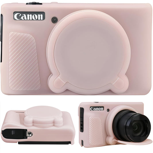 SZHSYJY Camera Case for Canon PowerShot SX740/ SX730 Digital Camera,Soft Silicone Protective Bag Removable Lens Cover,Anti-Scratch Slim Fit